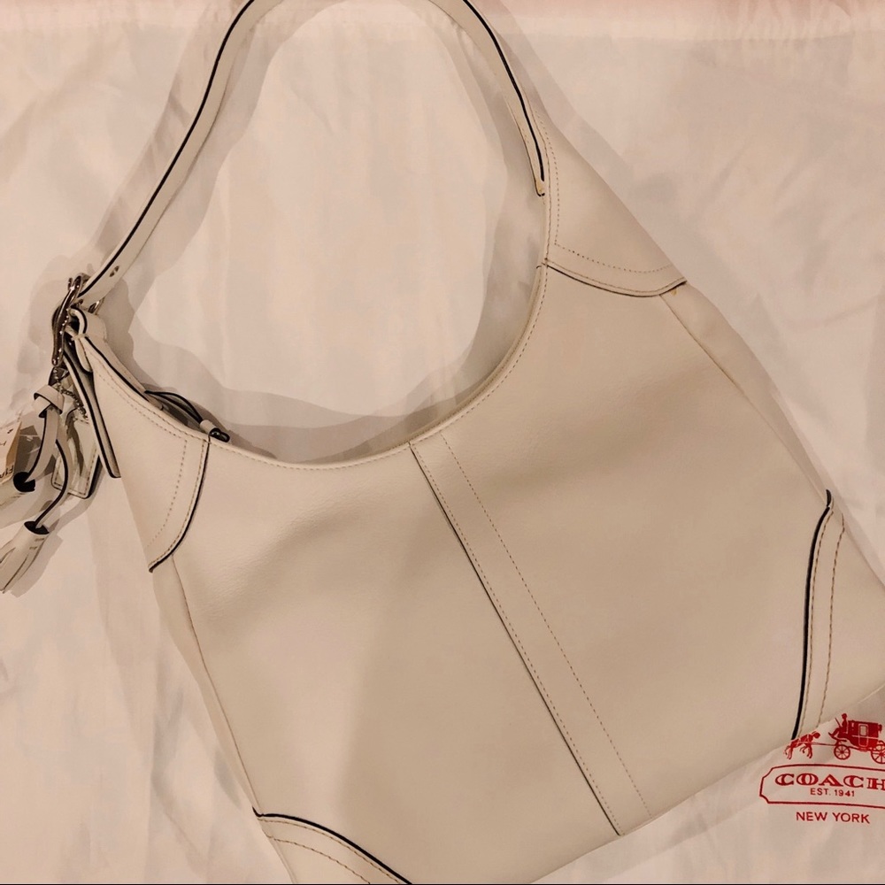 Brand New White Coach Purse